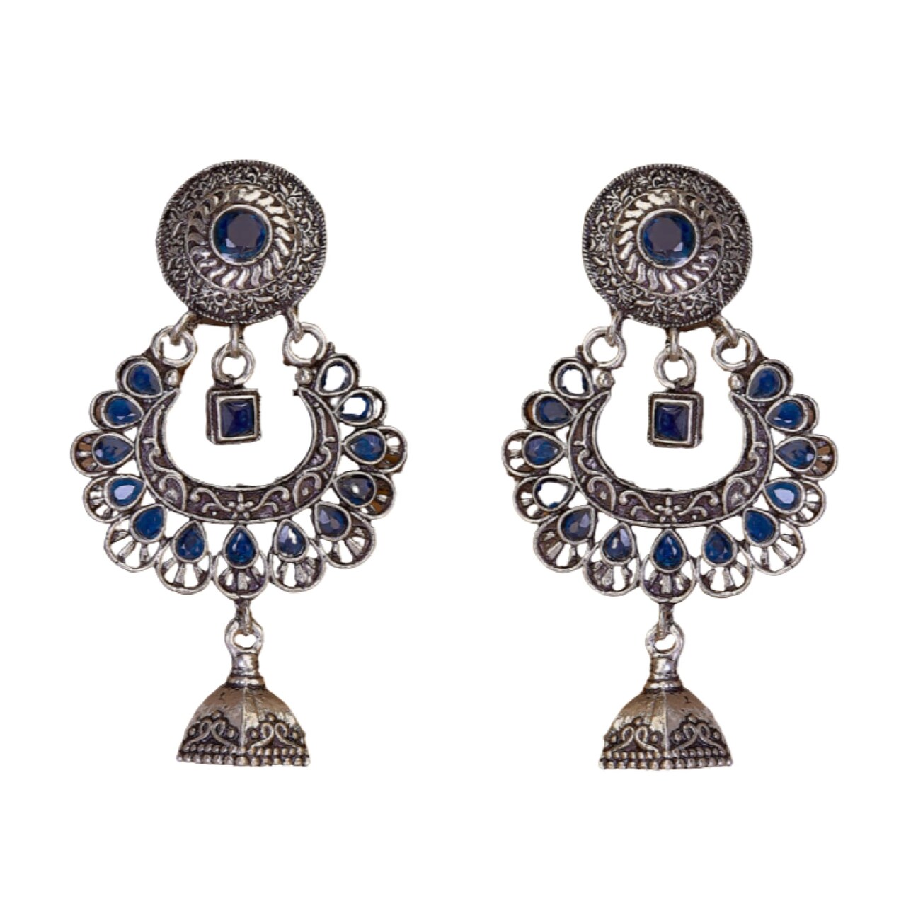 Long earrings sales jhumka style